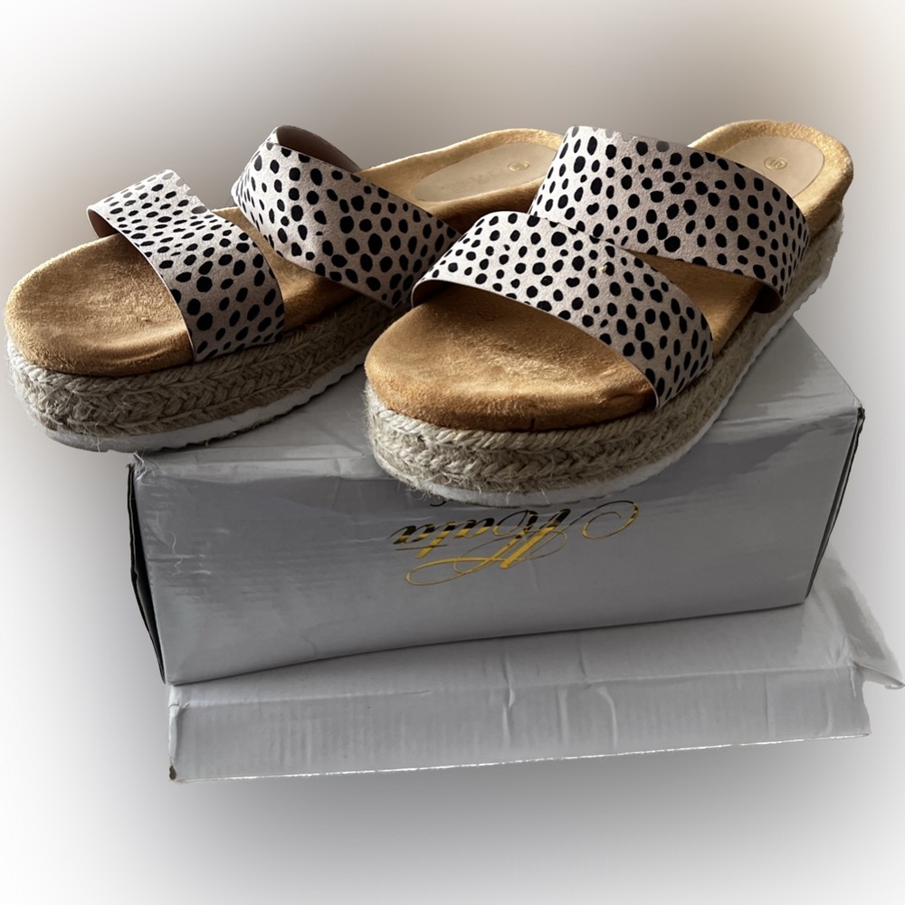 Cheetah sandals. Worn a handful of times.